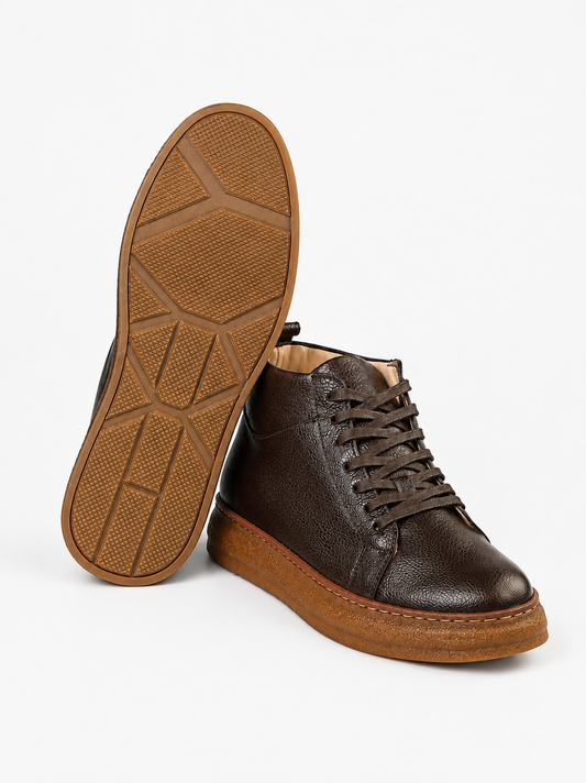ELEVADO MARRON- CUIR 100% VÉRITABLE