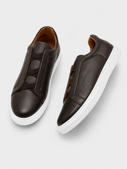 WOLF MARRON - CUIR 100 % VÉRITABLE