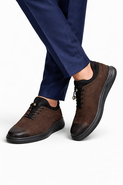 WRAYN MARRON- DAIM 100% VÉRITABLE - Tres Confortable