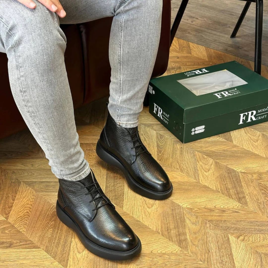 RIVÉ NOIR- CUIR 100% VÉRITABLE