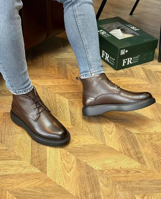 RIVÉ MARRON- CUIR 100% VÉRITABLE