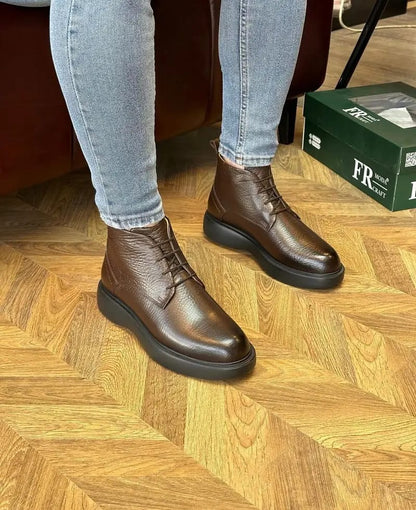 RIVÉ MARRON- CUIR 100% VÉRITABLE