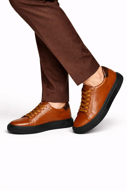 MARRON- CUIR 100% VÉRITABLE-Tres Confortable