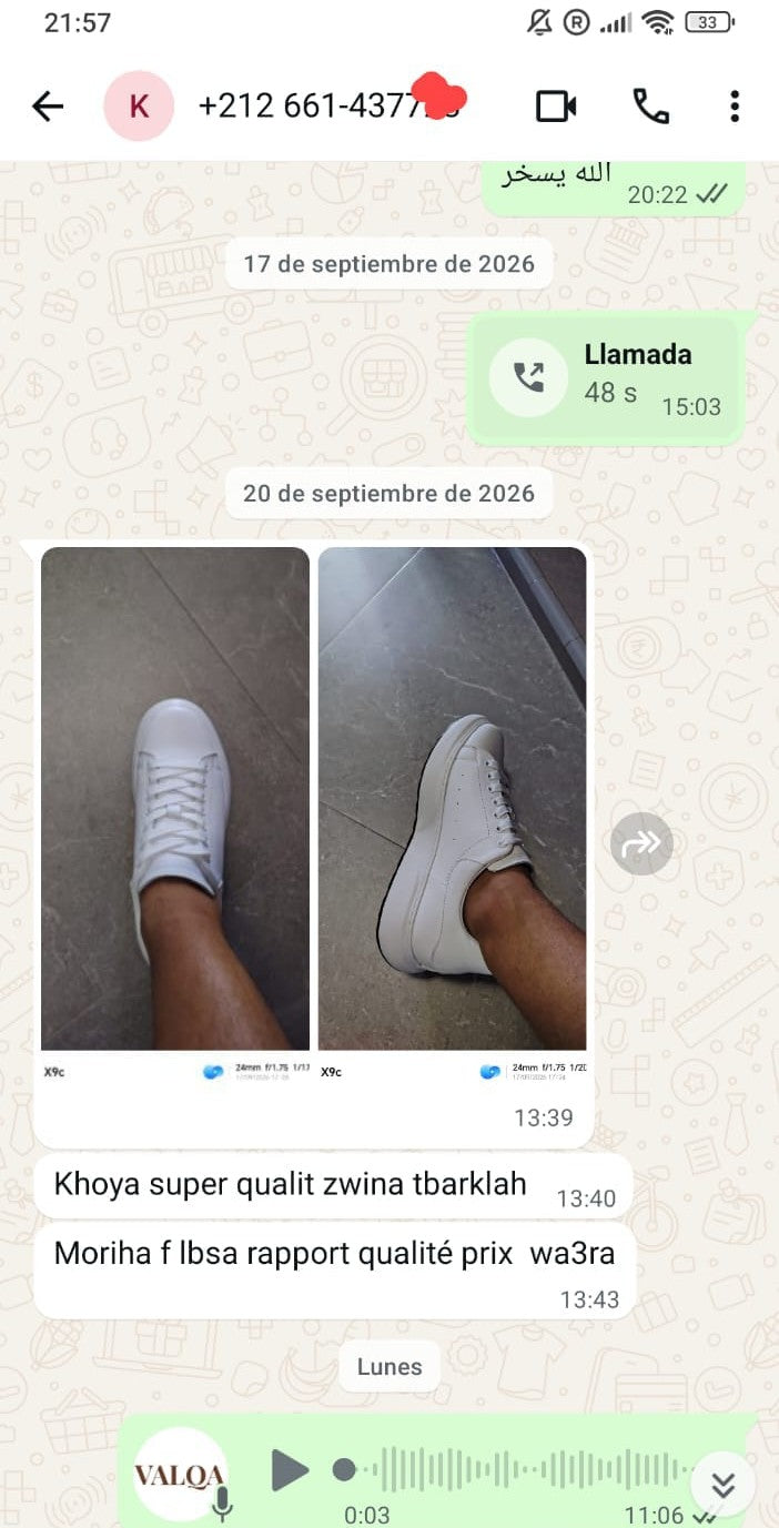 WRAYEN BLANC- CUIR 100% VÉRITABLE