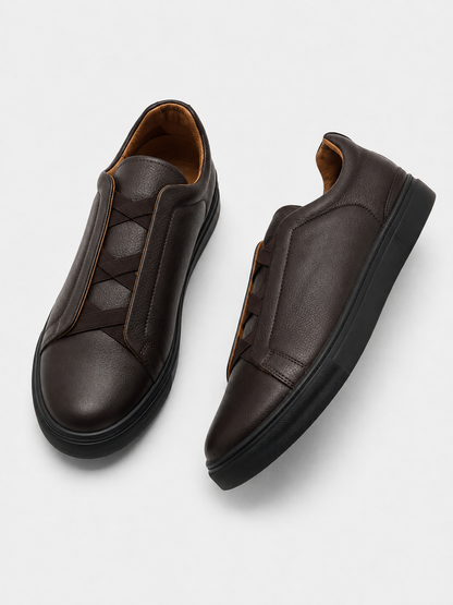 WRAYN MARRON- CUIR 100% VÉRITABLE