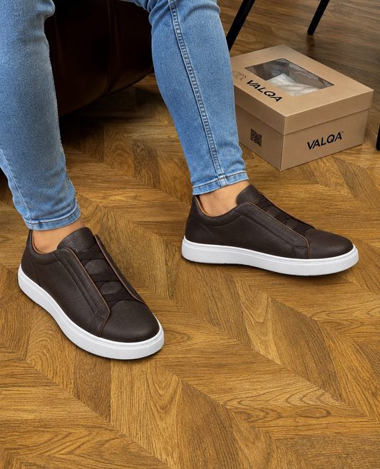 WOLF MARRON - CUIR 100 % VÉRITABLE